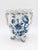 Vintage Ceramic Blue and White Planter For Sale - Image 11 of 11
