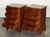 Small Georgian Style Nightstands, Set of 2 For Sale - Image 6 of 11