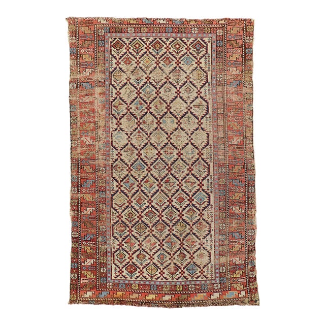 Antique Caucasian Rug. 3'x5' For Sale