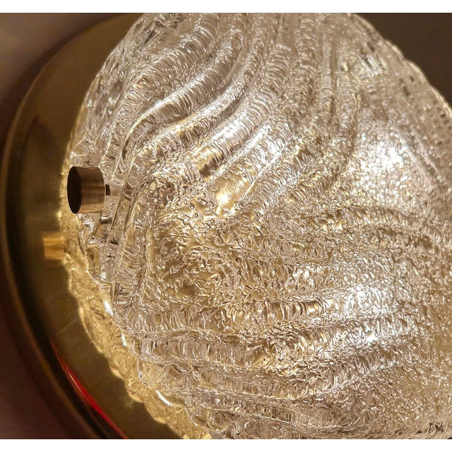 Murano Glass Flush Light from Hillebrand, 1970s For Sale - Image 12 of 18
