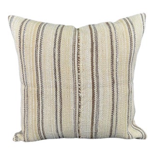 Turkish Hemp Pillow Cushion Natural Beige Brown Pillow Cushion Cover 24x24 For Sale