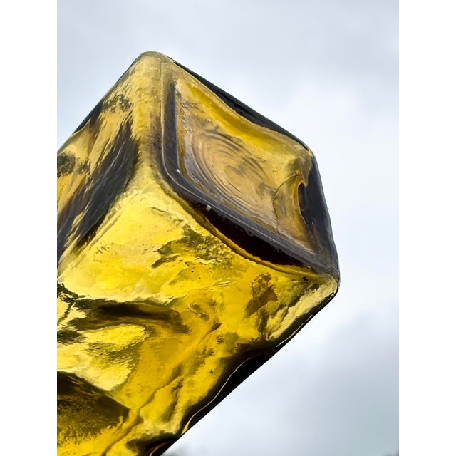Mid-Century Amber Apothecary Bottle For Sale In Columbus - Image 6 of 12