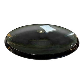 Fontana Arte Smoked Glass Centerpiece, Italy, 1970s For Sale