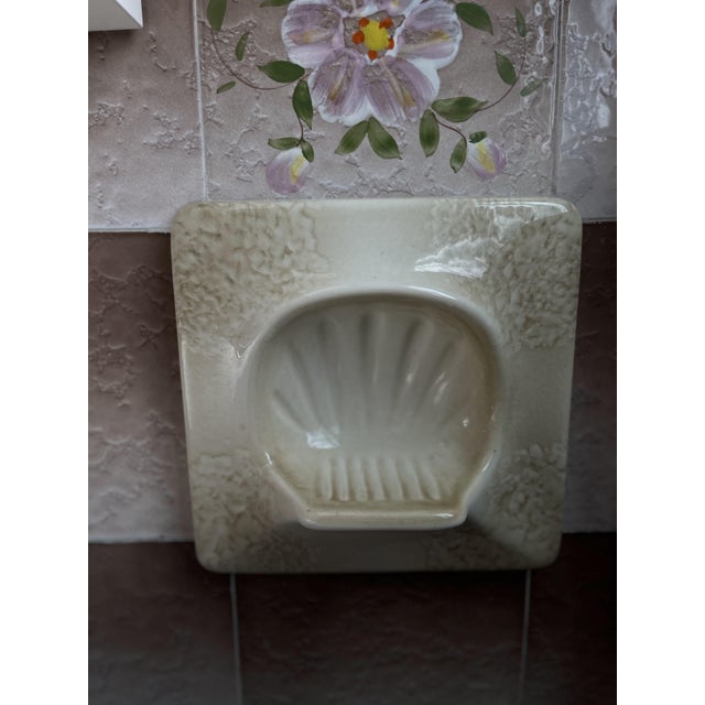 Ceramic Vintage Italian Ceramic Built-in Bathroom Set from Gamma Fiorano, Italy, 1970, Set of 3 For Sale - Image 7 of 18