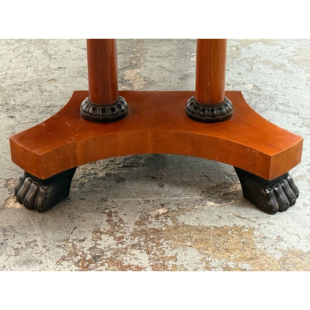 Baker Furniture Vintage Palladian Pedestal Dining Table, 46 Inches For Sale - Image 10 of 15
