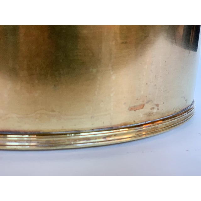 Vintage Brass Champagne Billecart-Salmon Ice Bucket For Sale - Image 11 of 13