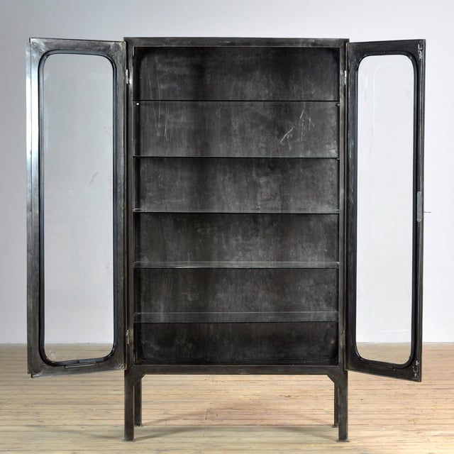 Vintage Glass Medical Cabinet, 1970s For Sale - Image 4 of 9