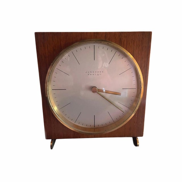 A true rarity and bauhaus classic 1960s junghans design a sideboard clock designed by max bill with mechanical...