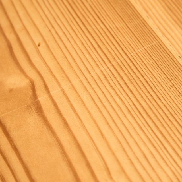 Long Canadian Pinewood Table with Black Varnished Legs For Sale - Image 12 of 18