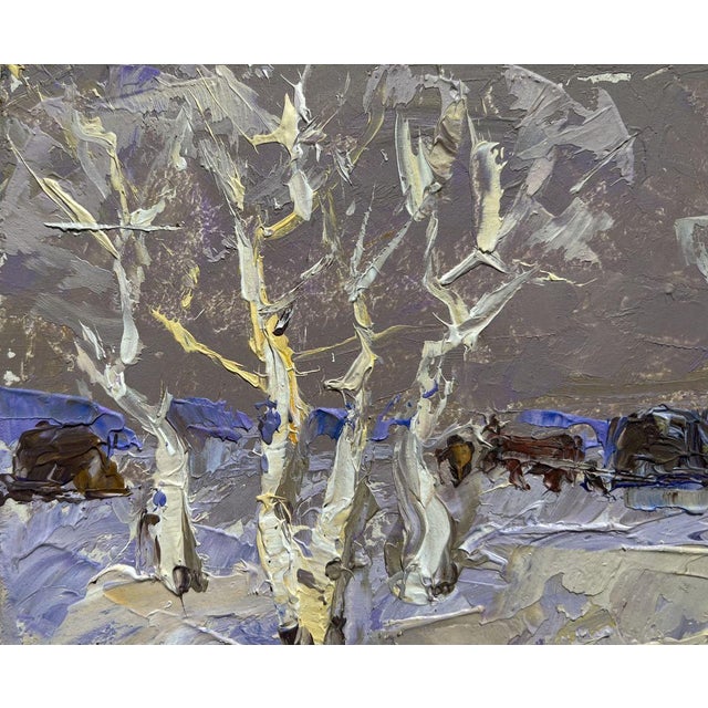 2020s Oil Painting the End of Winter Is Coming Soon Oleksiy Ivanyuk For Sale - Image 5 of 10