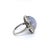 Metal Late 20th Century Platinum Cocktail Ring With Gia Certified Oval Star Sapphire - Size 4.75 For Sale - Image 7 of 8