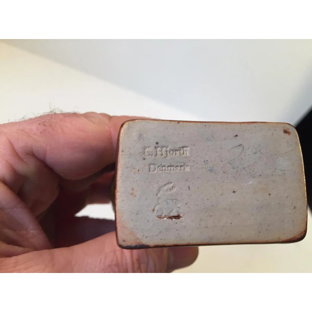 Ceramic Mid-Century Ceramic Fish Vase & Bowl by Laurids Hjorth, 1950s, Set of 2 For Sale - Image 7 of 10