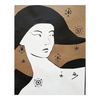 "Tricorne" Contemporary Original Framed Collage For Sale