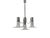 Four-Light Chandelier in Chromed Steel, 1970s For Sale - Image 13 of 13