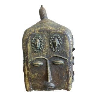 Boho Tribal-Inspired Bronze Sculpture For Sale