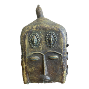 Boho Tribal-Inspired Bronze Sculpture
