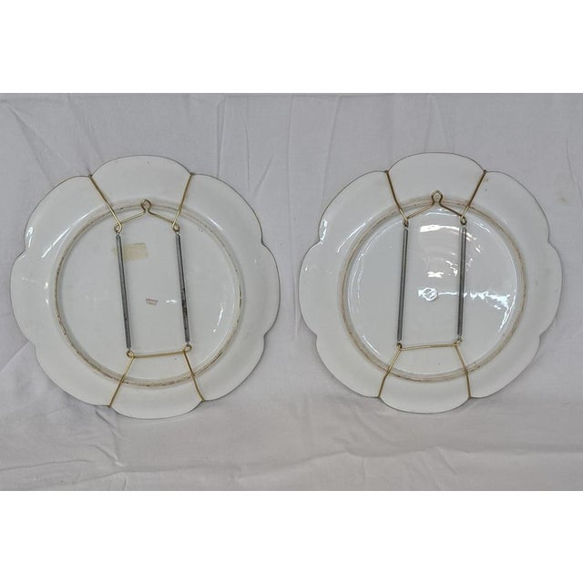 Limoges Porcelain Plates, 1950s, Set of 2 For Sale - Image 4 of 12