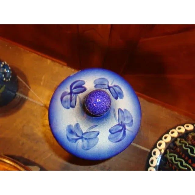 Highly collectible! A very nice French stoneware Apothecary pot made by an artist Dany Tunin, from Alsace (Eastern...