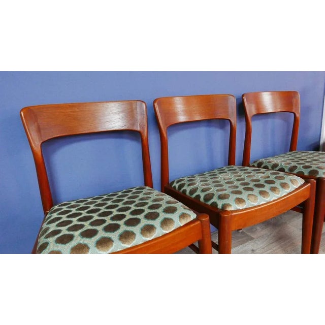 Teak Dining Chairs by Henning Kjaernulf for Korup, Denmark, 1960s, Set of 3 For Sale - Image 4 of 13