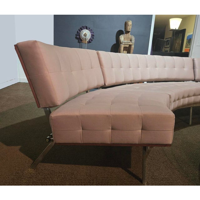 1990s Halô Three-Piece Curved Sectional Sofa by Rob Edley Welborn For Sale In Palm Springs - Image 6 of 12