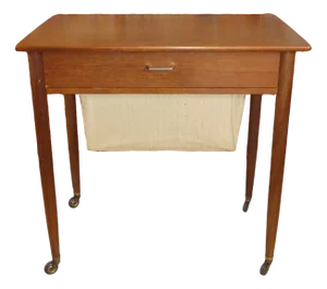 Teak Long-Legged Sewing Box Storage from Opal Möbel, 1960s