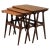 Brown Fully Restored and Refinished Danish Nesting Tables in Teak, 1960s, Set of 3 For Sale - Image 8 of 8