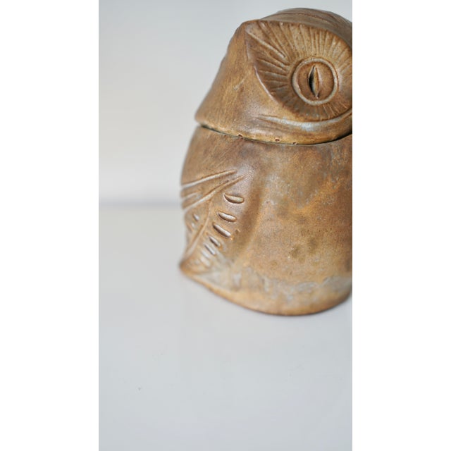 Ceramic Owl Sculpture by Agnès Escala, 1960s For Sale - Image 14 of 16