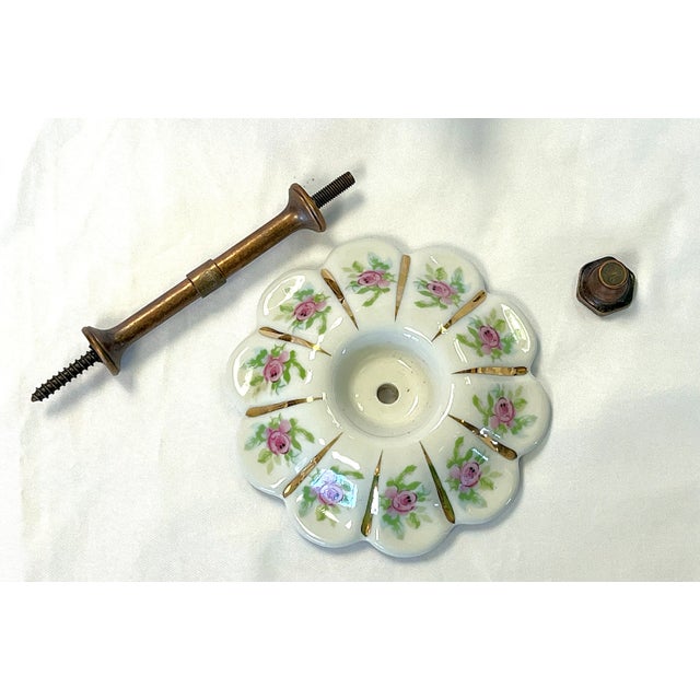 Vintage Victorian Style Porcelain Curtain Tiebacks- a Pair For Sale - Image 9 of 12