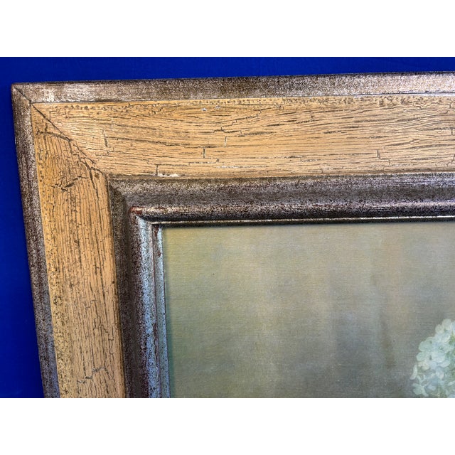 “White Hydrangeas” – Helstrom (Ma86) | Catalda Fine Arts, New York | Framed Still Life For Sale - Image 4 of 4