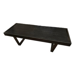 Mid 20th Century George Nelson Styled Slat Bench For Sale