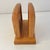 Vintage Western "Superior Livestock Auction" Texas Cowboys Horses Ranching Silhouette Laser Cut Solid Oak Napkin Holder For Sale - Image 4 of 7