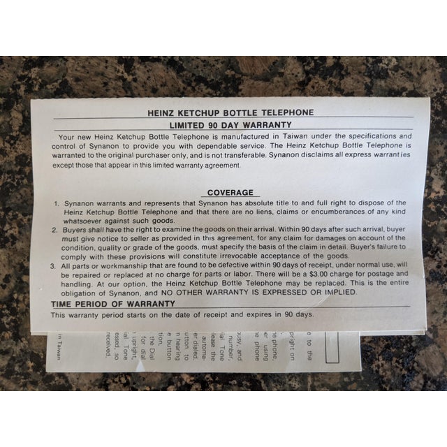 Vintage Pop Art Heinz Ketchup Bottle Telephone Chairish