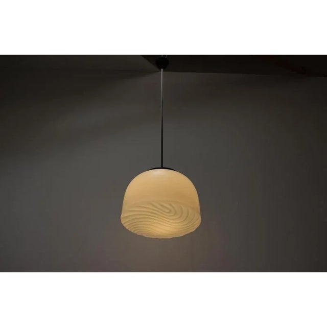 Gray Large Mid-Century Modern Pendant Light from Napako, Former Czechoslovakia, 1960s For Sale - Image 8 of 10