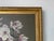 Wood Vintage Magnolia Blossom Still Life Oil on Board Painting in Ornate Gold Wood Frame For Sale - Image 7 of 12