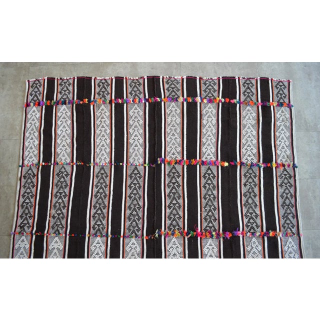 1970s 1970s Anatolian Braided Hand Woven Tribal Kilim Rug For Sale - Image 5 of 9