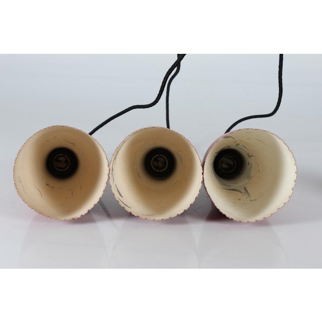 Red Lacquer Chandelier by Bent Karlby for Lyfa, 1950s For Sale - Image 12 of 15