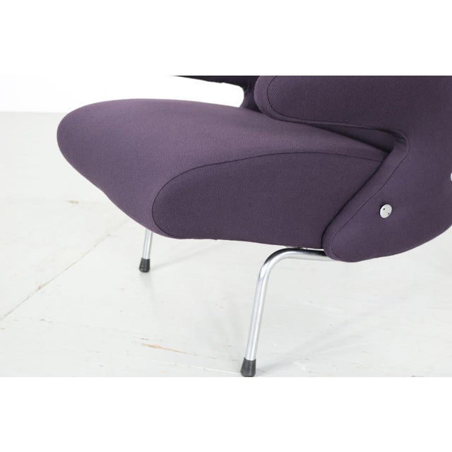 Textile Aubergine Lounge Chair attributed to Erberto Carboni for Arflex, Italy, 1950s For Sale - Image 7 of 18