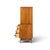Mid 20th Century Young Manufacturing Mid Century Walnut Curved Gentlemans Chest Highboy Dresser For Sale - Image 5 of 9