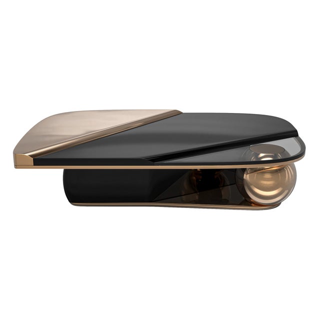 "Maschera" Coffee Table with Bronze, Stainless Steel, Handmade Bizimyer Furniture. Unmatched. Unrivalled. Designed by...