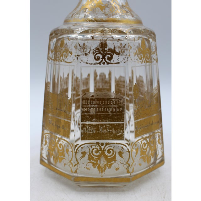 Mid-19th Century Cut and Gilt Glass Decanter For Sale In Raleigh - Image 6 of 6