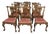 Late 1700s Irish Hand Carved Walnut Chippendale Side Chairs Set of 10 For Sale