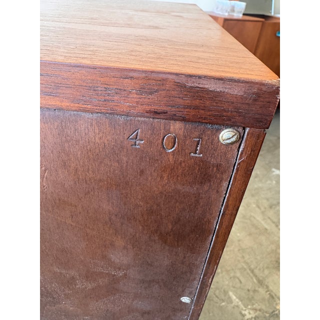 1950s Authentic Paul McCobb for Calvin Furniture "Linear Group" Tall Boy Dresser For Sale - Image 15 of 15