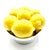 A lovely Mid-Century Italian majolica basket of lemons in a white latticework bowl. Marked "Made in Italy" on reverse....