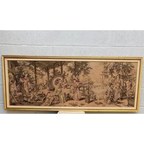 Vintage ORIGIN:JAPAN CIRCA 1920 ORIGINAL GREAT CONDITION COMES WITH FRAME