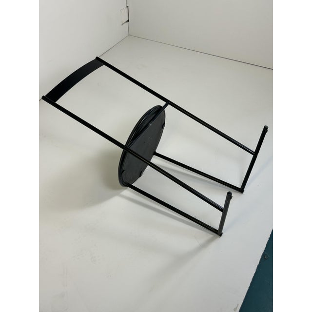 Black Chair by Emilio Nanni for Fly Line, 1980s For Sale - Image 8 of 11