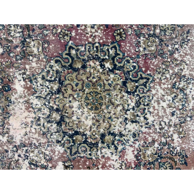 Vintage Hand-Knotted Middle Eastern Rug For Sale - Image 5 of 7
