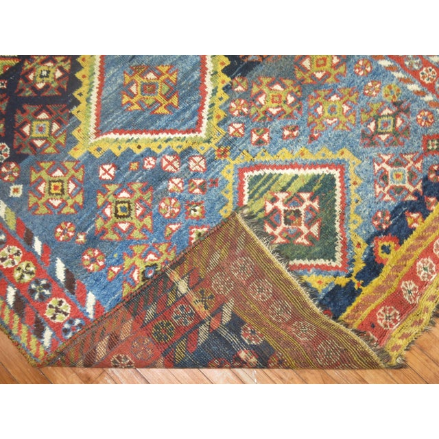 1930s Antique Zabihi Collection Colorful Persian Gabbeh Rug - 5'5" x 6'7" For Sale - Image 5 of 6