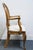 Wood White of Mebane Country French Provincial Caned Round Back Dining Arm Chair For Sale - Image 7 of 9