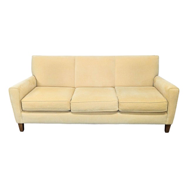 Room and Board 3-Seat Sofa in Light Beige Fabric For Sale