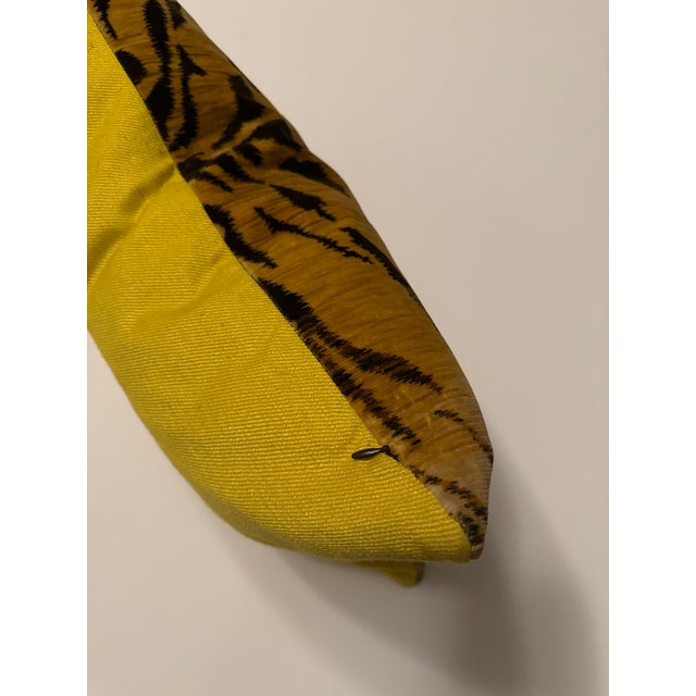 The House of Scalamandre Scalamandré Tiger Throw Pillow, 24”x12” With Pillow Insert For Sale - Image 4 of 4
